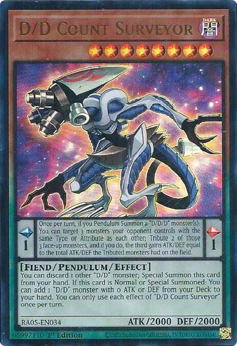 D/D Count Surveyor (Ultra Rare) [RA05-EN034] Ultra Rare | Exor Games Truro