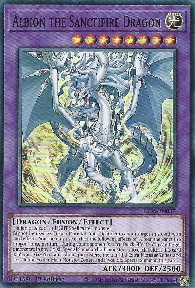 Albion the Sanctifire Dragon [RA05-EN037] Super Rare | Exor Games Truro