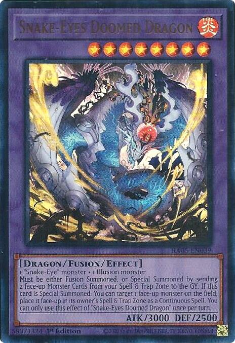 Snake-Eyes Doomed Dragon (Ultra Rare) [RA05-EN039] Ultra Rare | Exor Games Truro