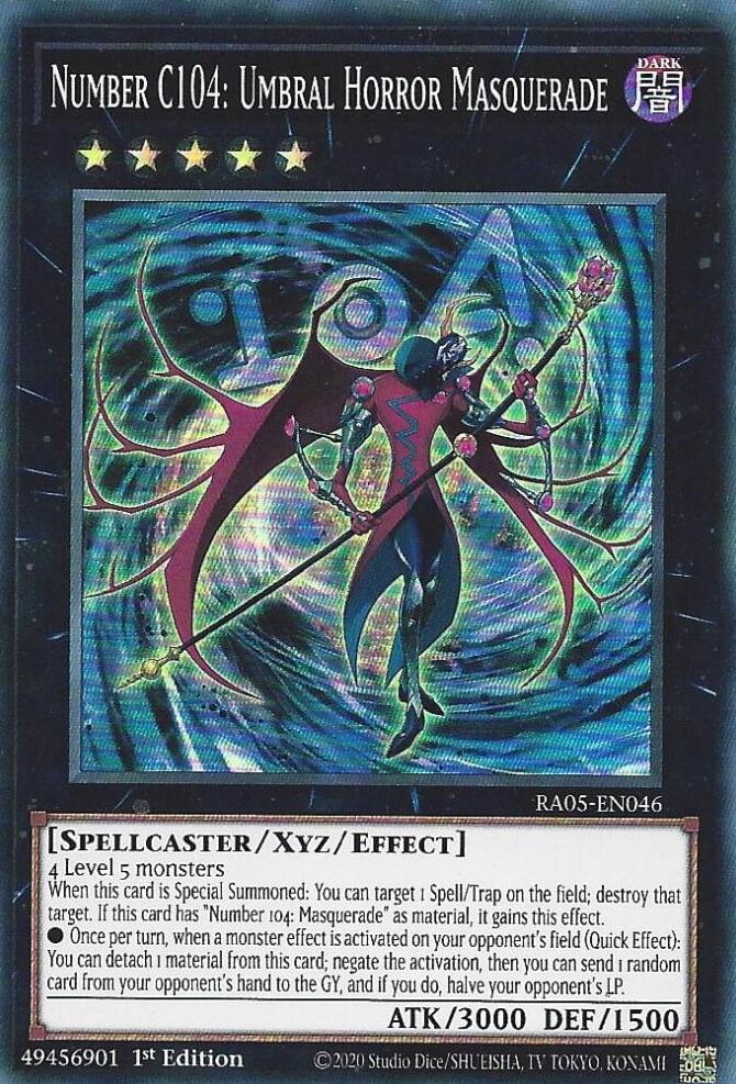 Number C104: Umbral Horror Masquerade [RA05-EN046] Super Rare | Exor Games Truro