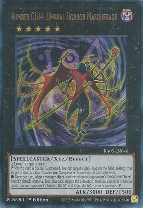 Number C104: Umbral Horror Masquerade (Ultimate Rare) [RA05-EN046] Ultimate Rare | Exor Games Truro