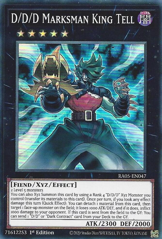 D/D/D Marksman King Tell [RA05-EN047] Super Rare | Exor Games Truro