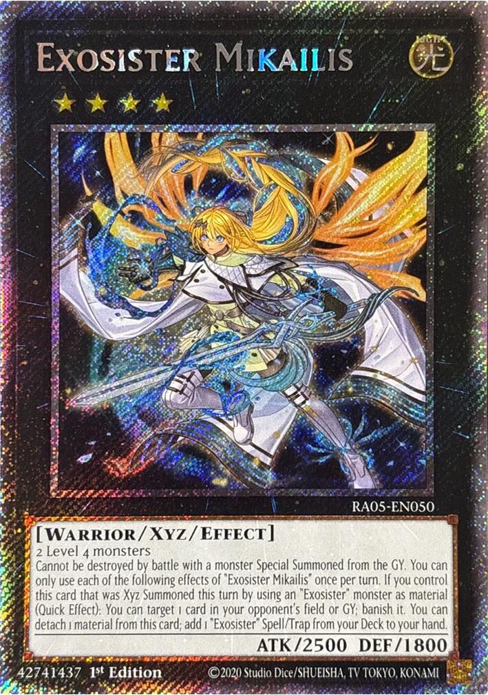 Exosister Mikailis (Platinum Secret Rare) [RA05-EN050] Platinum Secret Rare | Exor Games Truro