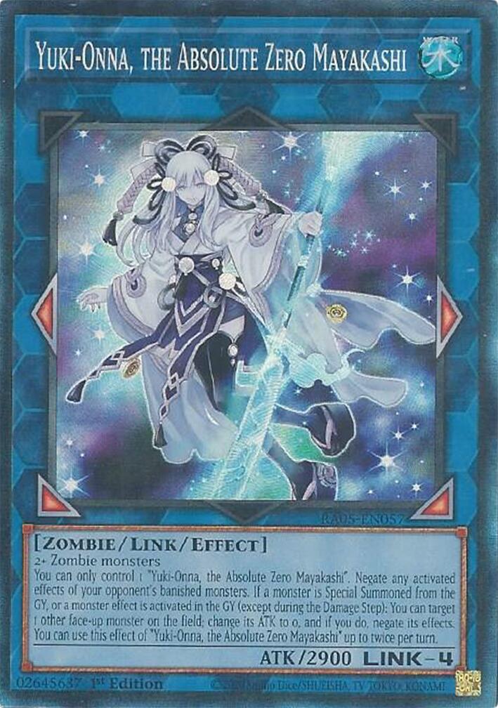 Yuki-Onna, the Absolute Zero Mayakashi (Collector's Rare) [RA05-EN057] Collector's Rare | Exor Games Truro