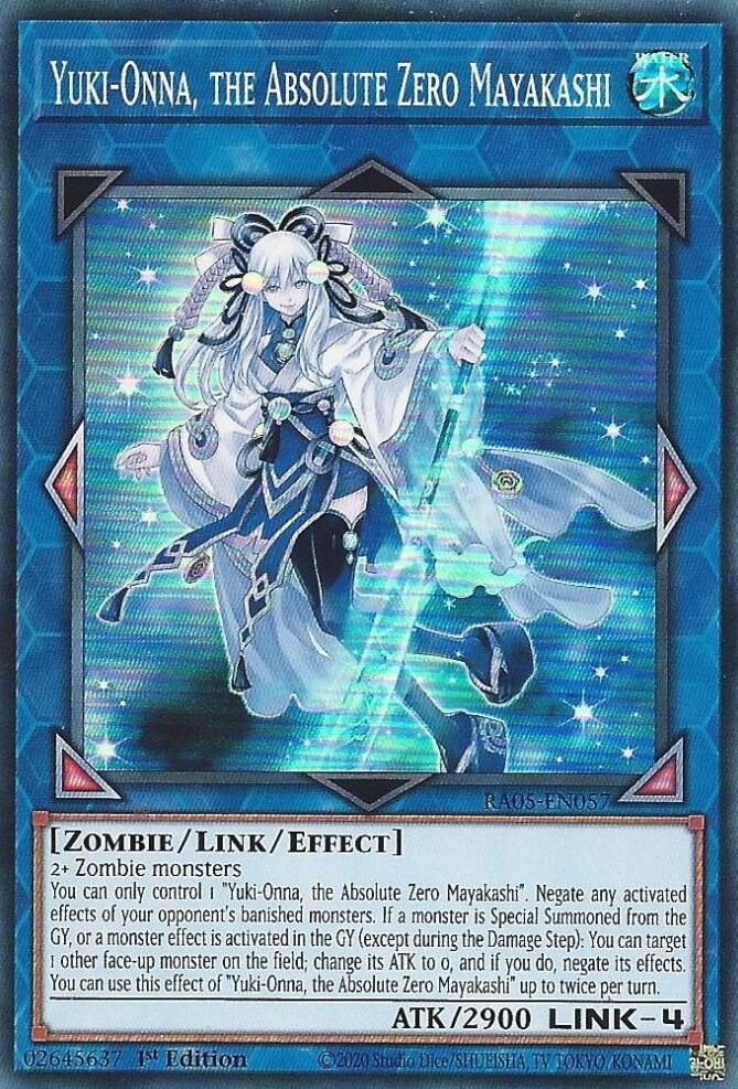 Yuki-Onna, the Absolute Zero Mayakashi [RA05-EN057] Super Rare | Exor Games Truro
