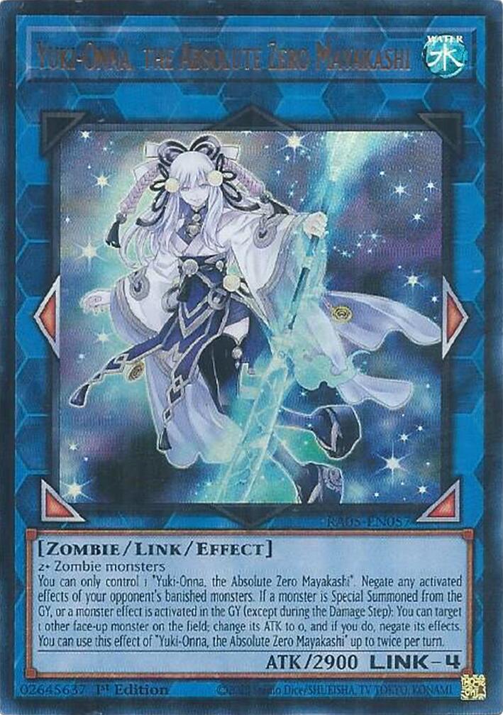 Yuki-Onna, the Absolute Zero Mayakashi (Ultra Rare) [RA05-EN057] Ultra Rare | Exor Games Truro