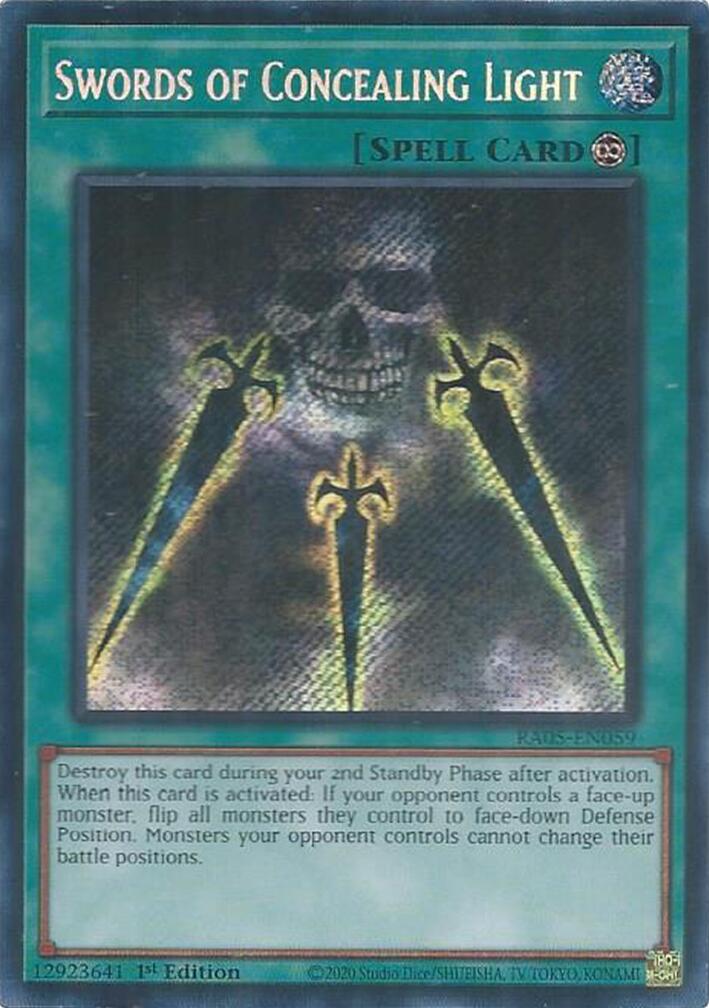 Swords of Concealing Light (Secret Rare) [RA05-EN059] Secret Rare | Exor Games Truro