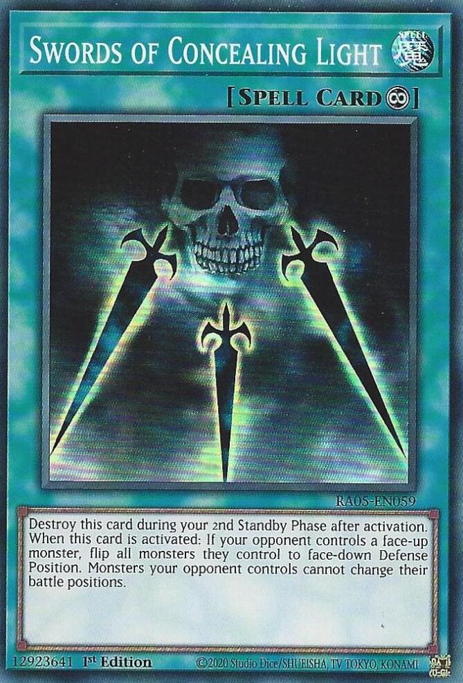 Swords of Concealing Light [RA05-EN059] Super Rare | Exor Games Truro