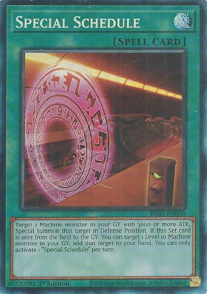 Special Schedule (Collector's Rare) [RA05-EN060] Collector's Rare | Exor Games Truro