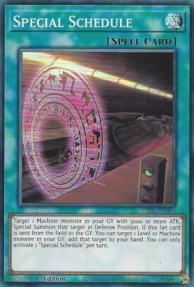 Special Schedule [RA05-EN060] Super Rare | Exor Games Truro