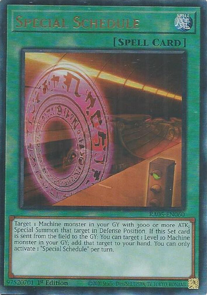Special Schedule (Ultimate Rare) [RA05-EN060] Ultimate Rare | Exor Games Truro