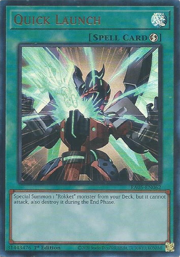 Quick Launch (Ultra Rare) [RA05-EN062] Ultra Rare | Exor Games Truro