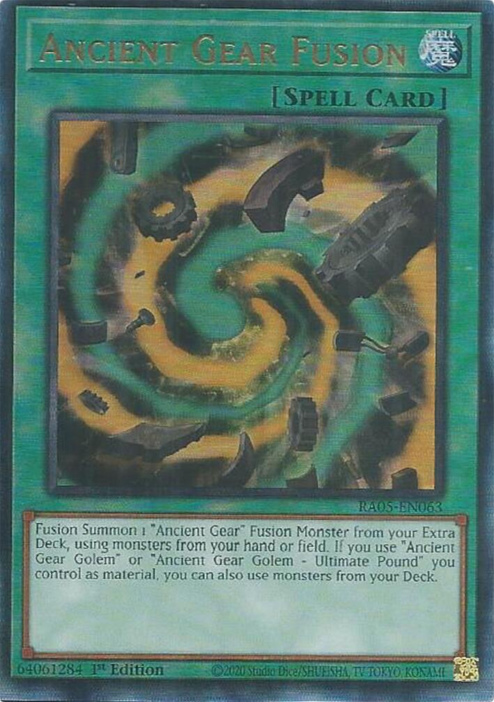 Ancient Gear Fusion (Ultimate Rare) [RA05-EN063] Ultimate Rare | Exor Games Truro
