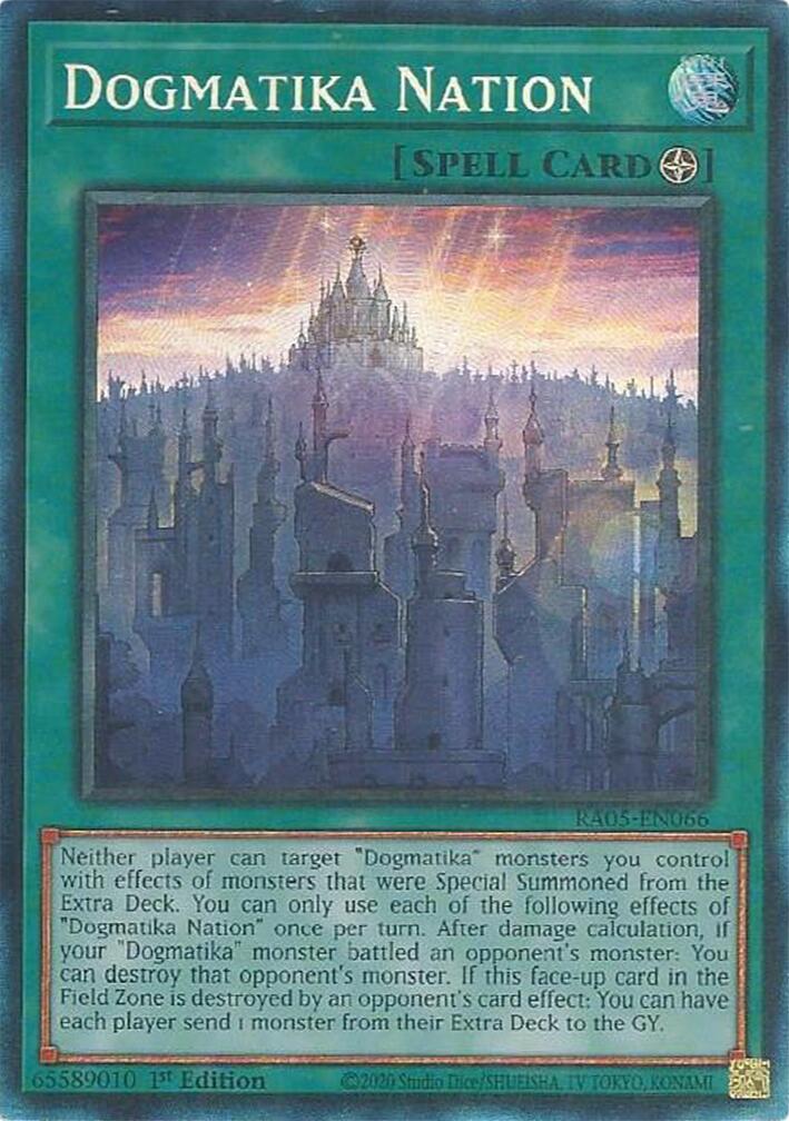 Dogmatika Nation (Collector's Rare) [RA05-EN066] Collector's Rare | Exor Games Truro
