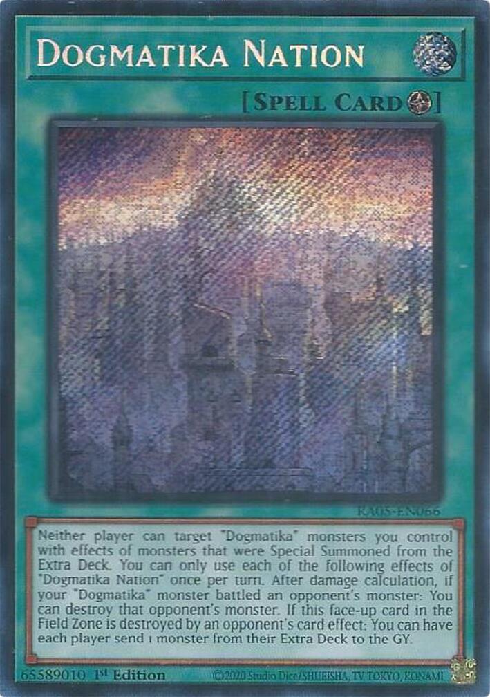 Dogmatika Nation (Secret Rare) [RA05-EN066] Secret Rare | Exor Games Truro