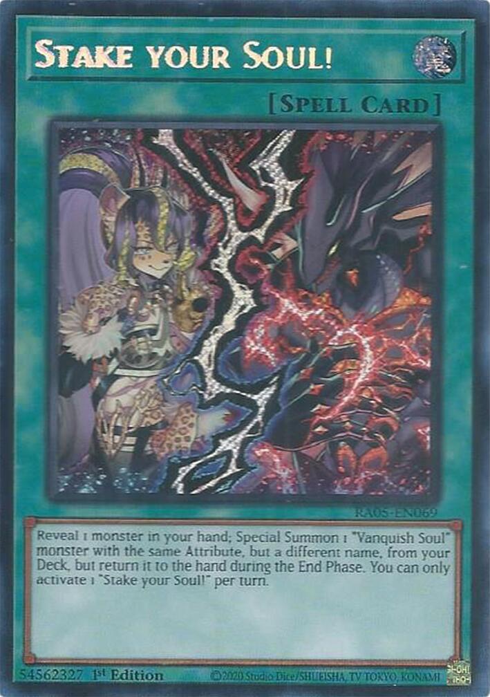 Stake your Soul! (Secret Rare) [RA05-EN069] Secret Rare | Exor Games Truro