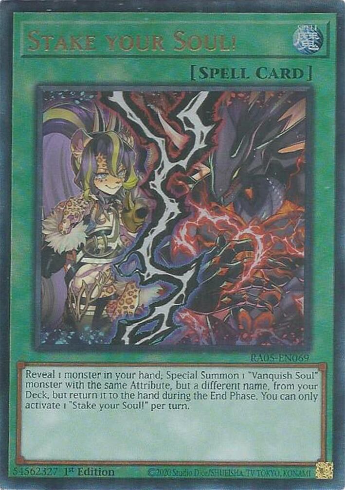 Stake your Soul! (Ultimate Rare) [RA05-EN069] Ultimate Rare | Exor Games Truro