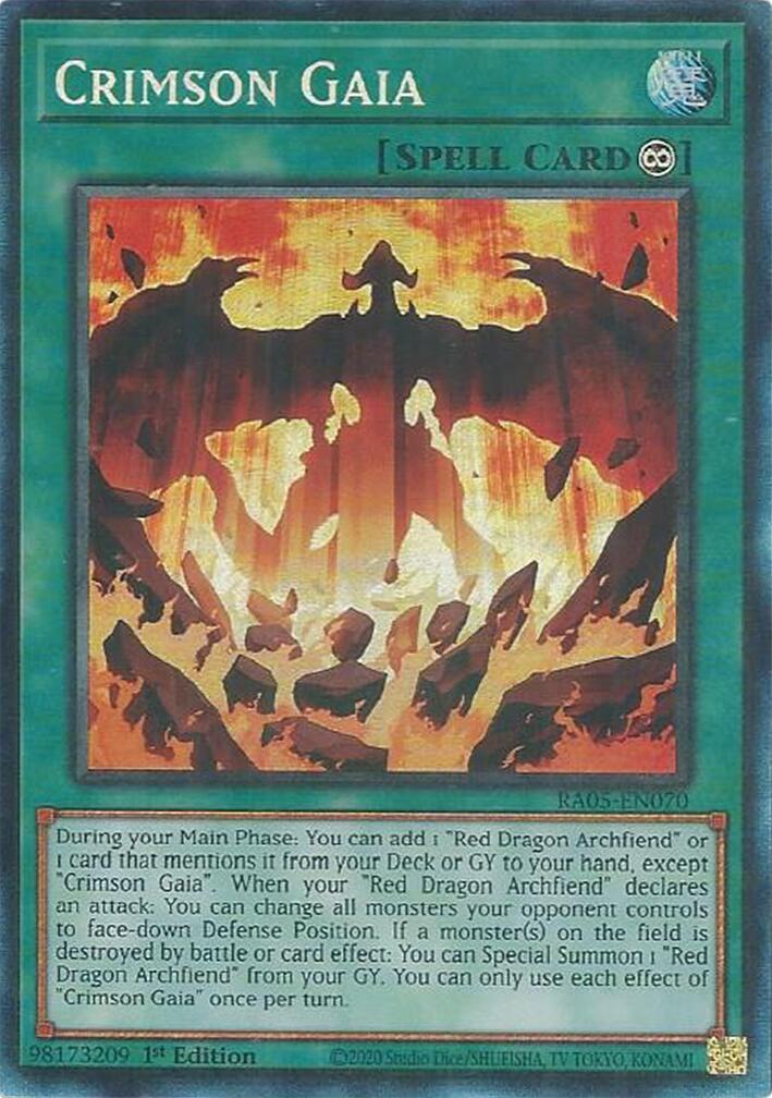 Crimson Gaia (Collector's Rare) [RA05-EN070] Collector's Rare | Exor Games Truro