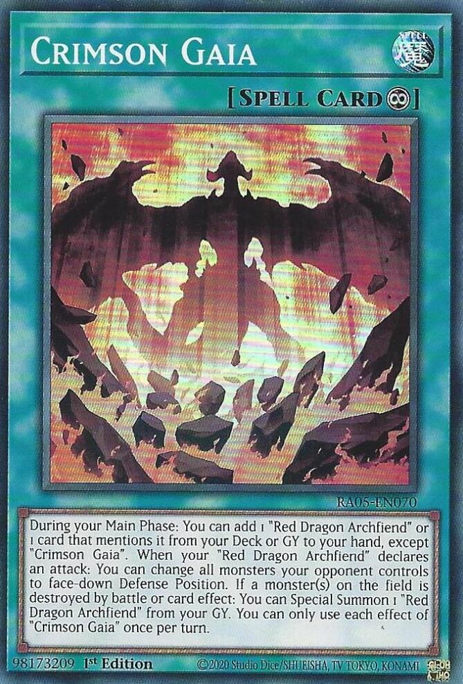 Crimson Gaia [RA05-EN070] Super Rare | Exor Games Truro