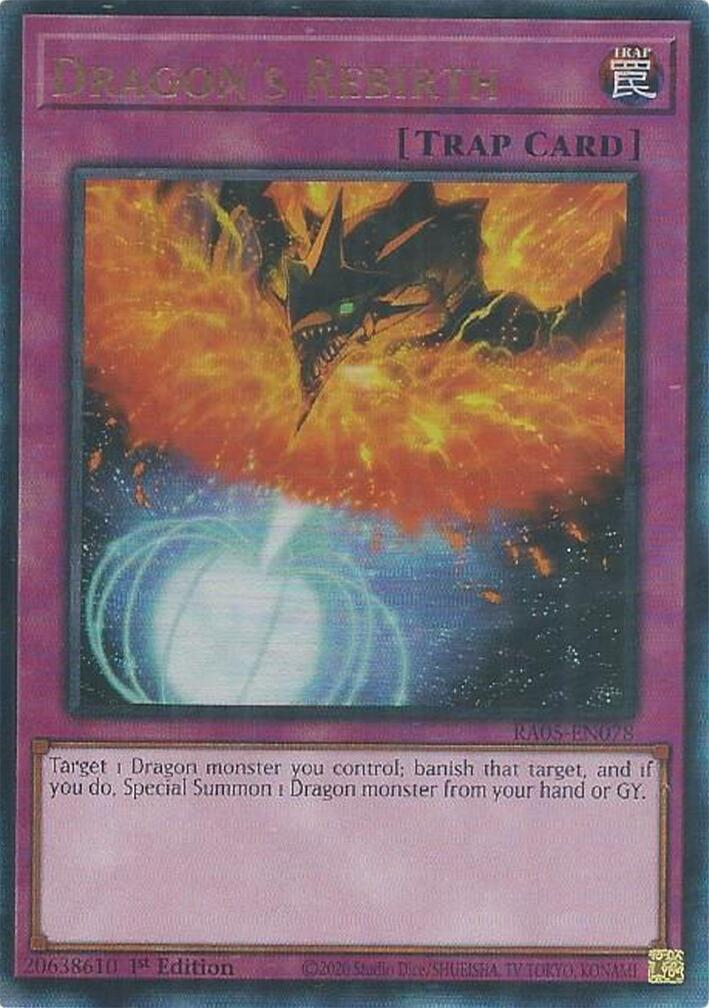 Dragon's Rebirth (Ultimate Rare) [RA05-EN078] Ultimate Rare | Exor Games Truro