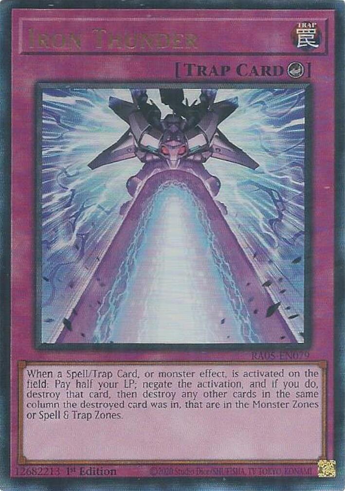 Iron Thunder (Ultimate Rare) [RA05-EN079] Ultimate Rare | Exor Games Truro