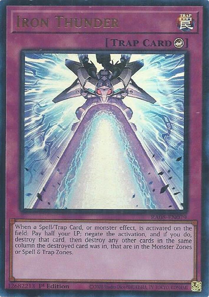 Iron Thunder (Ultra Rare) [RA05-EN079] Ultra Rare | Exor Games Truro
