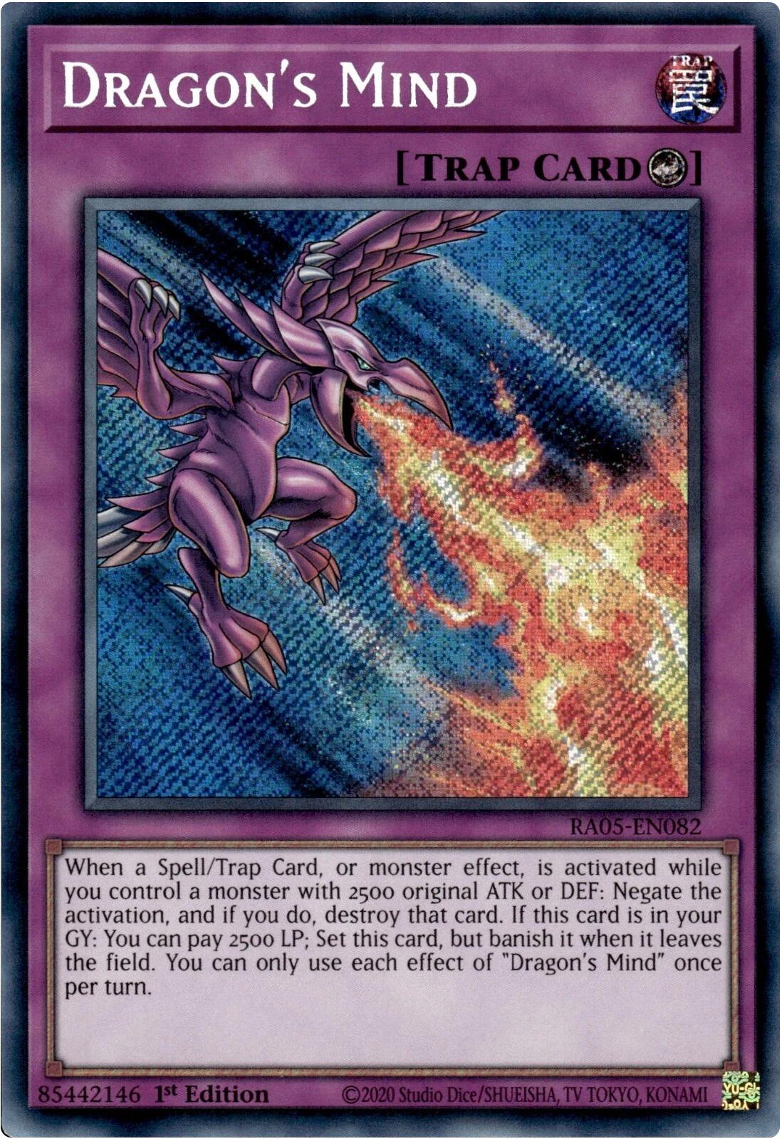 Dragon's Mind (Secret Rare) [RA05-EN082] Secret Rare | Exor Games Truro