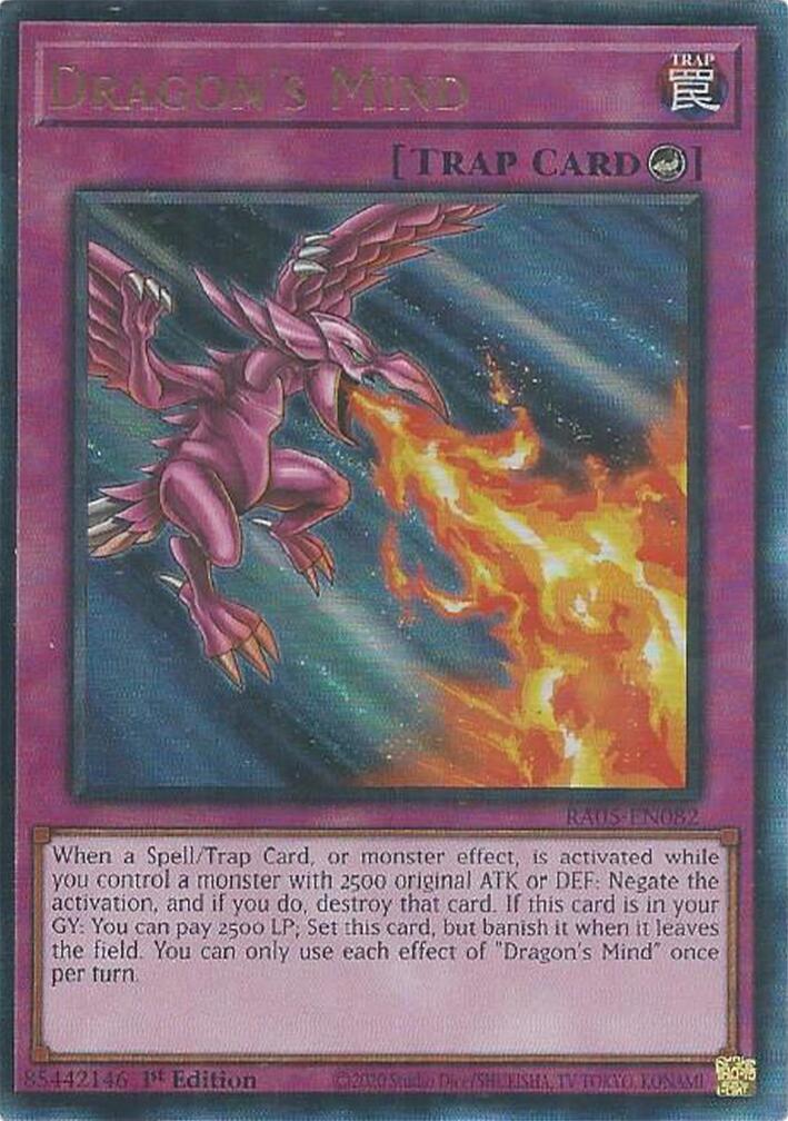 Dragon's Mind (Ultimate Rare) [RA05-EN082] Ultimate Rare | Exor Games Truro