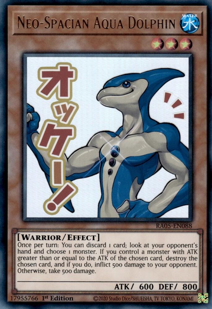 Neo-Spacian Aqua Dolphin [RA05-EN088] Ultra Rare | Exor Games Truro