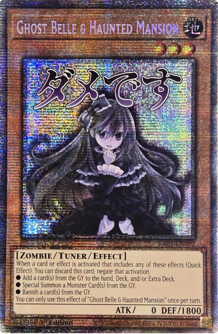 Ghost Belle & Haunted Mansion (Starlight Rare) [RA05-EN092] Starlight Rare | Exor Games Truro