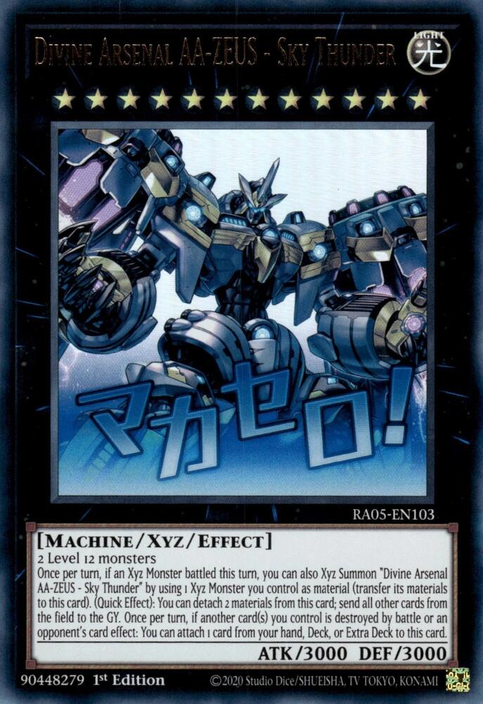 Divine Arsenal AA-ZEUS - Sky Thunder [RA05-EN103] Ultra Rare | Exor Games Truro