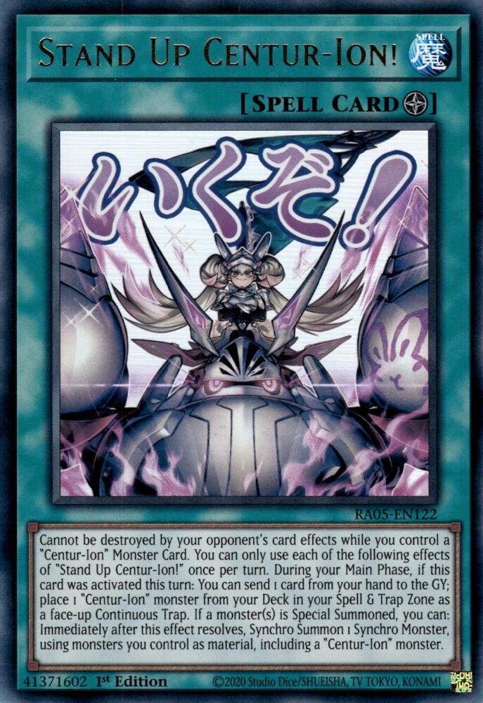 Stand Up Centur-Ion! [RA05-EN122] Ultra Rare | Exor Games Truro
