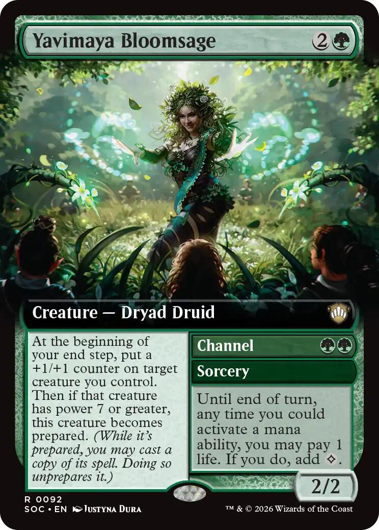 Yavimaya Bloomsage (Extended Art) [Secrets of Strixhaven Commander] | Exor Games Truro