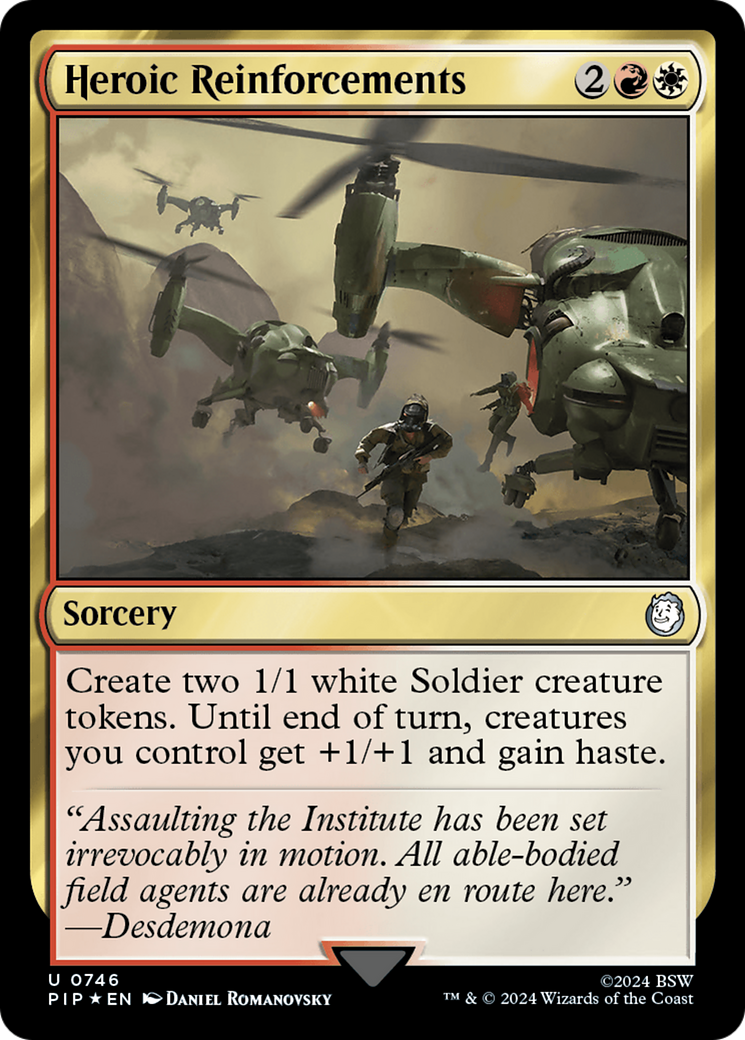 Heroic Reinforcements (Surge Foil) [Fallout] | Exor Games Truro