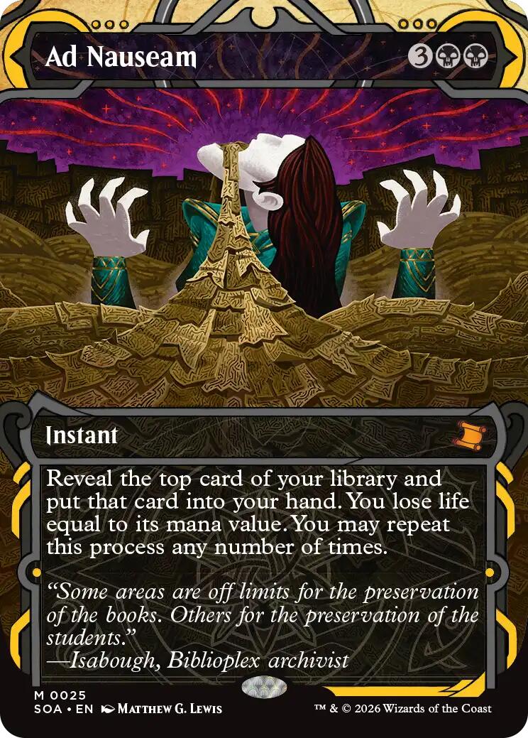 Ad Nauseam [Secrets of Strixhaven: Mystical Archive] | Exor Games Truro