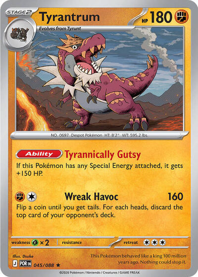 Tyrantrum (045/088) (Deck Exclusive) [Mega Evolution: Perfect Order] | Exor Games Truro