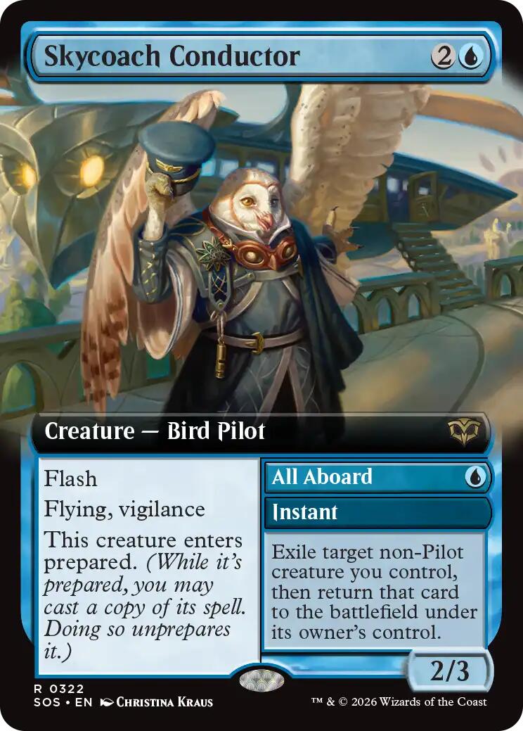 Skycoach Conductor (Extended Art) [Secrets of Strixhaven] | Exor Games Truro
