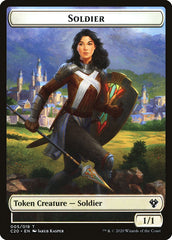 Elemental (003) // Soldier Double-Sided Token [Commander 2020 Tokens] | Exor Games Truro