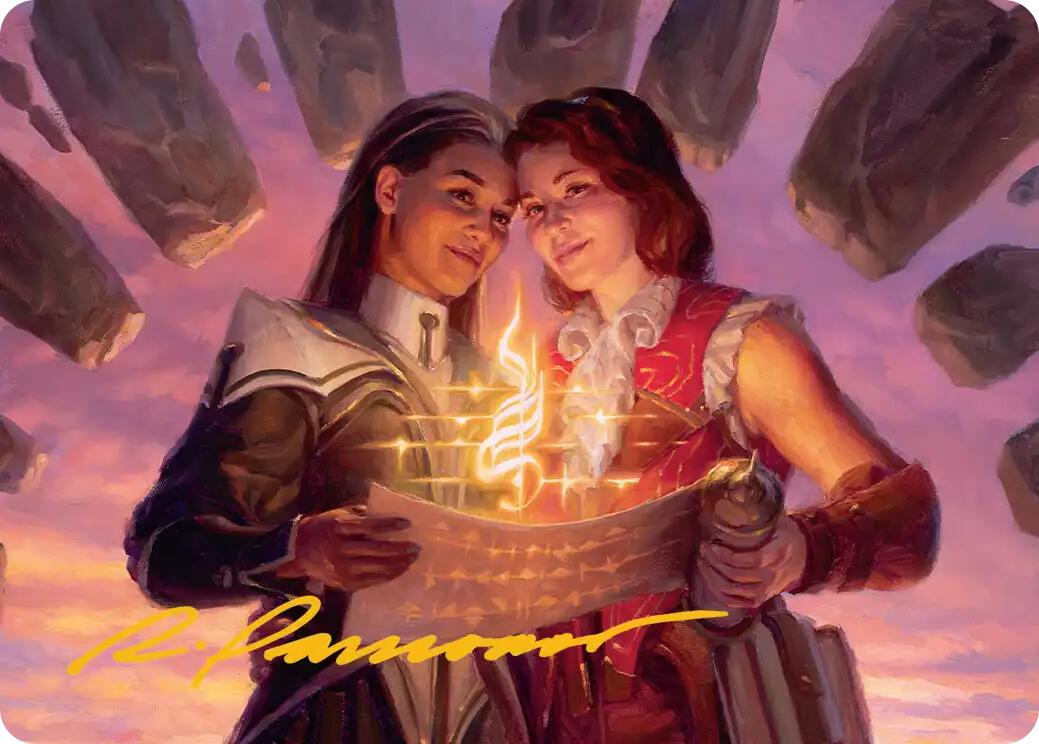 Joined Researchers Art Card (Gold-Stamped Signature) [Secrets of Strixhaven Art Series] | Exor Games Truro