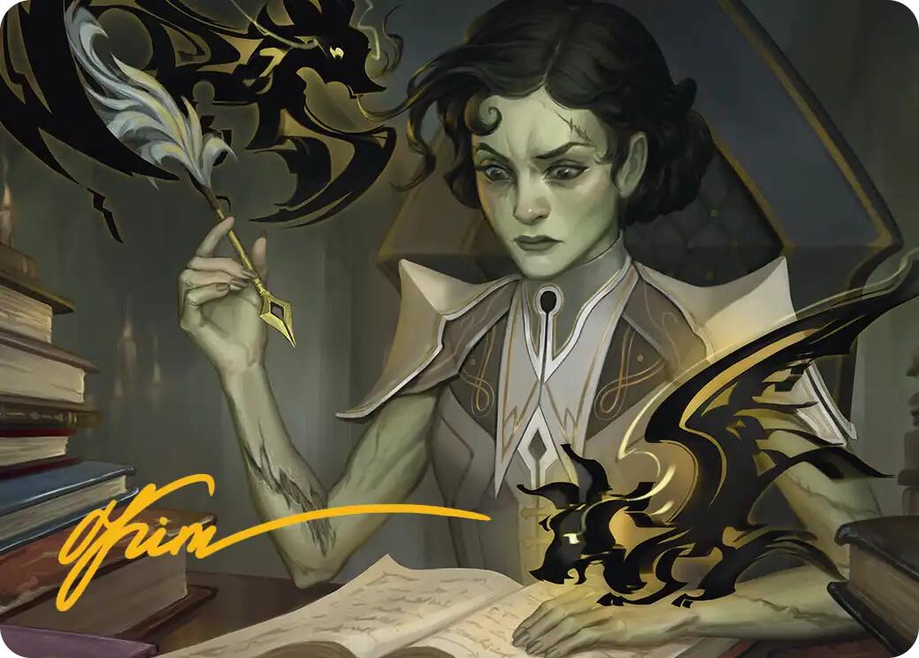 Eternal Student Art Card (Gold-Stamped Signature) [Secrets of Strixhaven Art Series] | Exor Games Truro