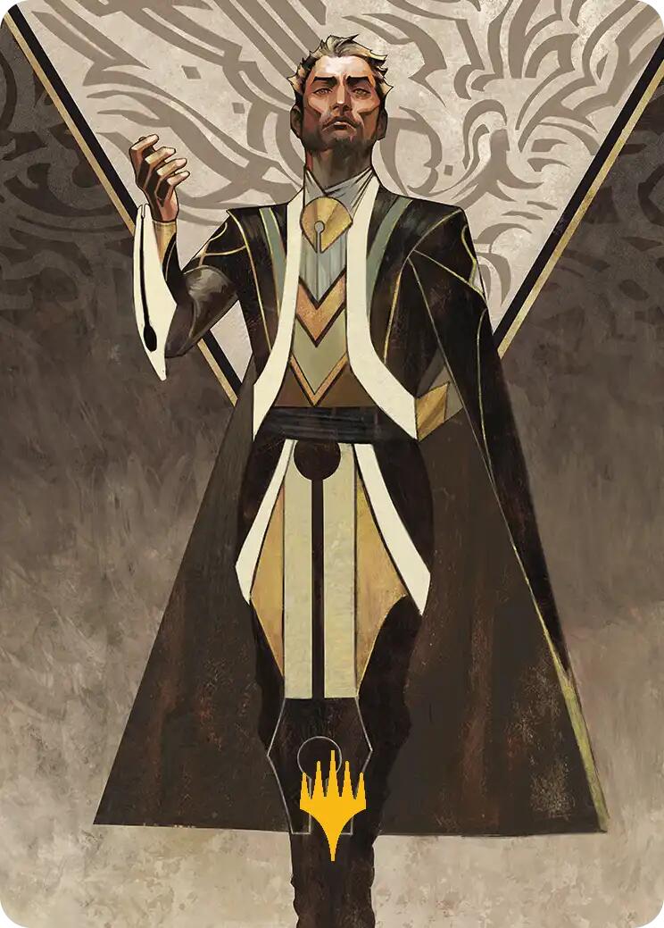 Ral Zarek, Guest Lecturer Art Card (Gold-Stamped Planeswalker Symbol) [Secrets of Strixhaven Art Series] | Exor Games Truro