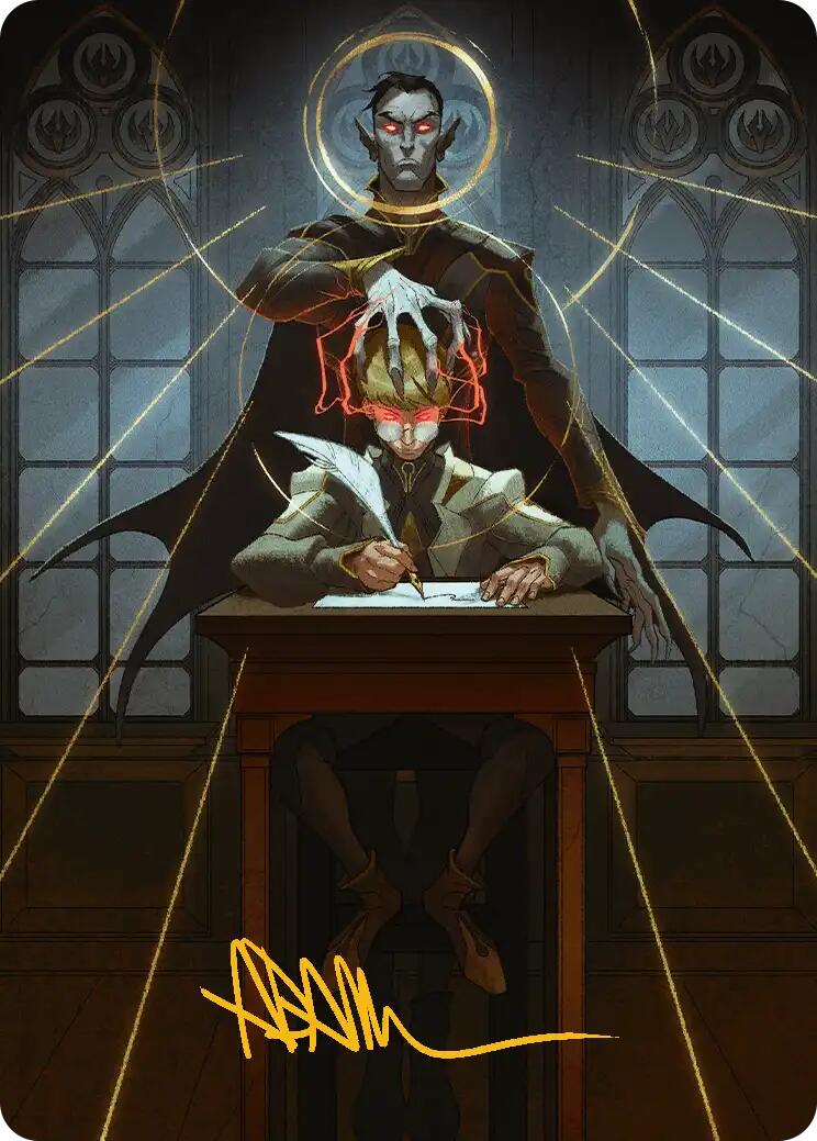 Vampiric Tutor Art Card (Gold-Stamped Signature) [Secrets of Strixhaven Art Series] | Exor Games Truro