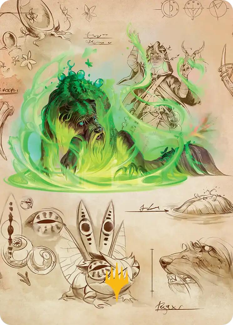 Germination Practicum Art Card (Gold-Stamped Planeswalker Symbol) [Secrets of Strixhaven Art Series] | Exor Games Truro