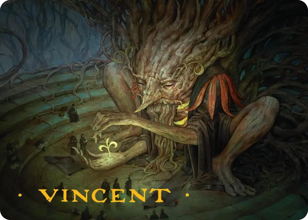 Old-Growth Educator Art Card (Gold-Stamped Signature) [Secrets of Strixhaven Art Series] | Exor Games Truro