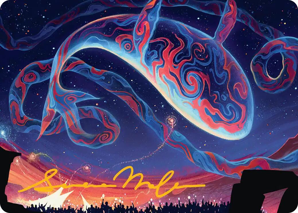 Spectacular Skywhale Art Card (Gold-Stamped Signature) [Secrets of Strixhaven Art Series] | Exor Games Truro