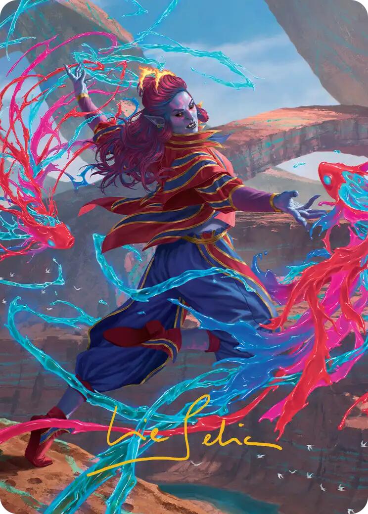Rootha, Mastering the Moment Art Card (Gold-Stamped Signature) [Secrets of Strixhaven Art Series] | Exor Games Truro