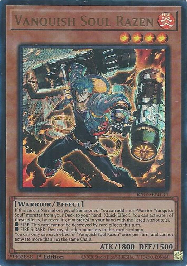 Vanquish Soul Razen (Ultra Rare) [RA05-EN134] Ultra Rare | Exor Games Truro