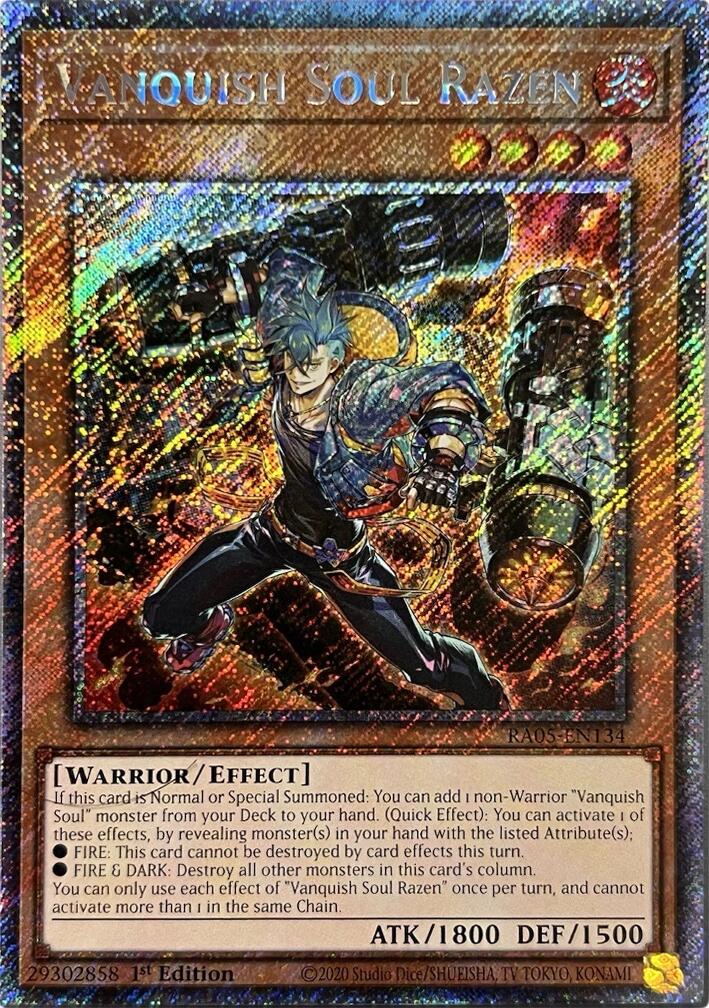 Vanquish Soul Razen (Platinum Secret Rare) [RA05-EN134] Platinum Secret Rare | Exor Games Truro
