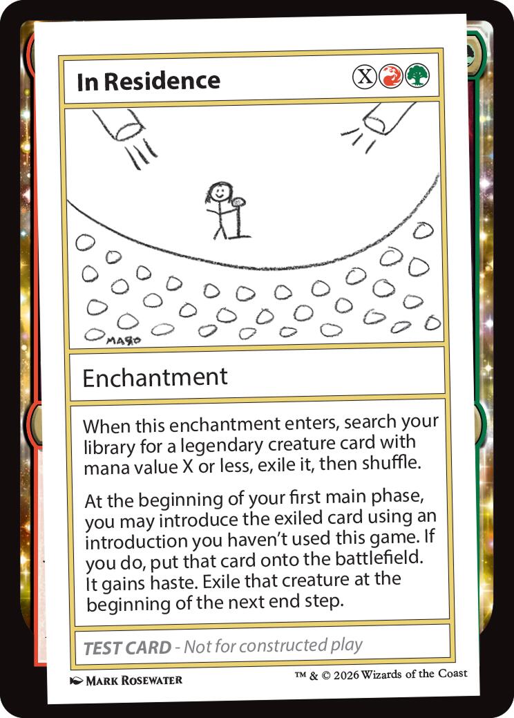In Residence [Mystery Booster Playtest Cards] | Exor Games Truro