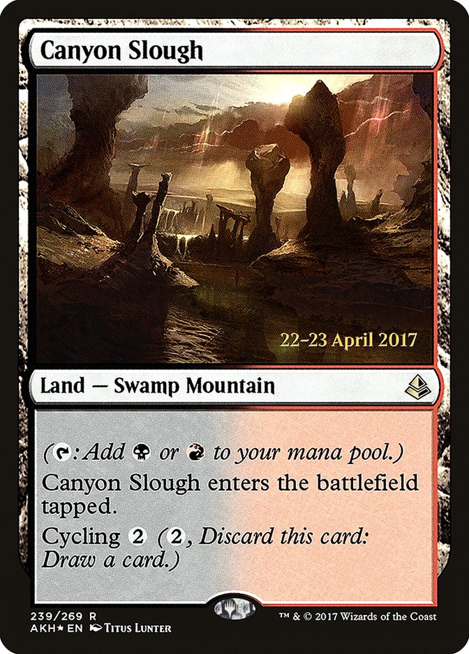 Canyon Slough [Amonkhet Prerelease Promos] | Exor Games Truro